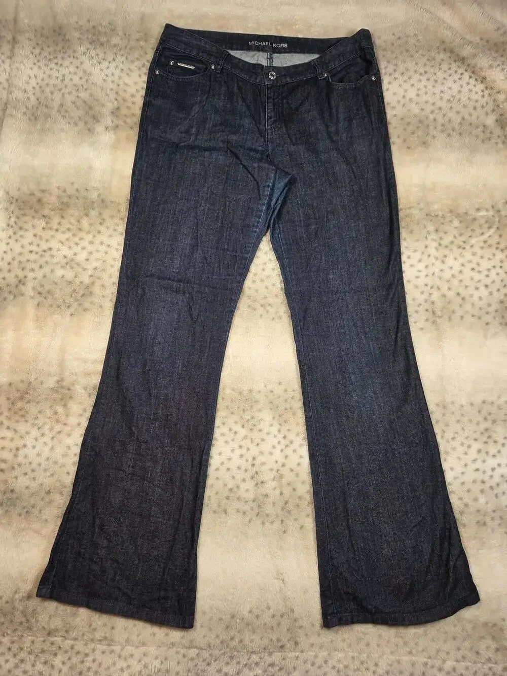 Michael Kors Flared Jeans, Size 10, Dark Wash